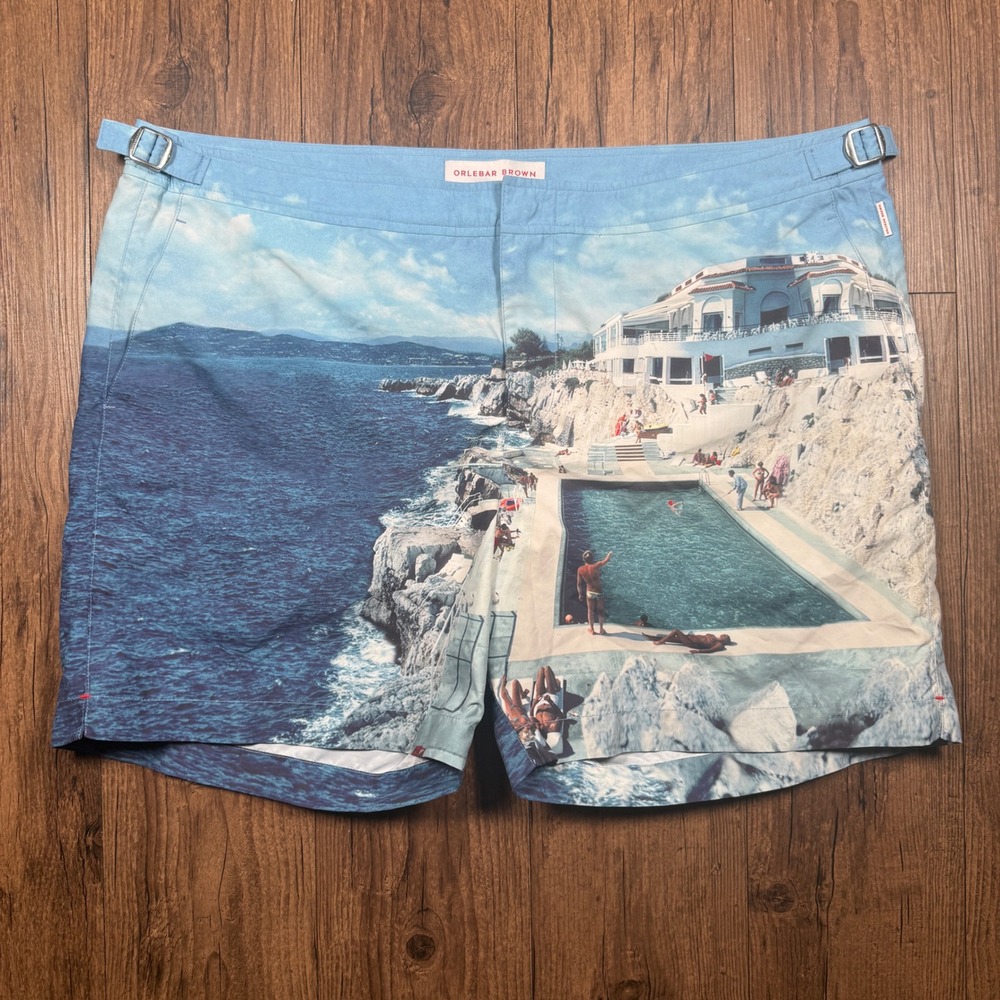 Orlebar Brown Bulldog Hulton Swim Short Men 40 Slim Aarons Hotel du Cap Eden Roc
